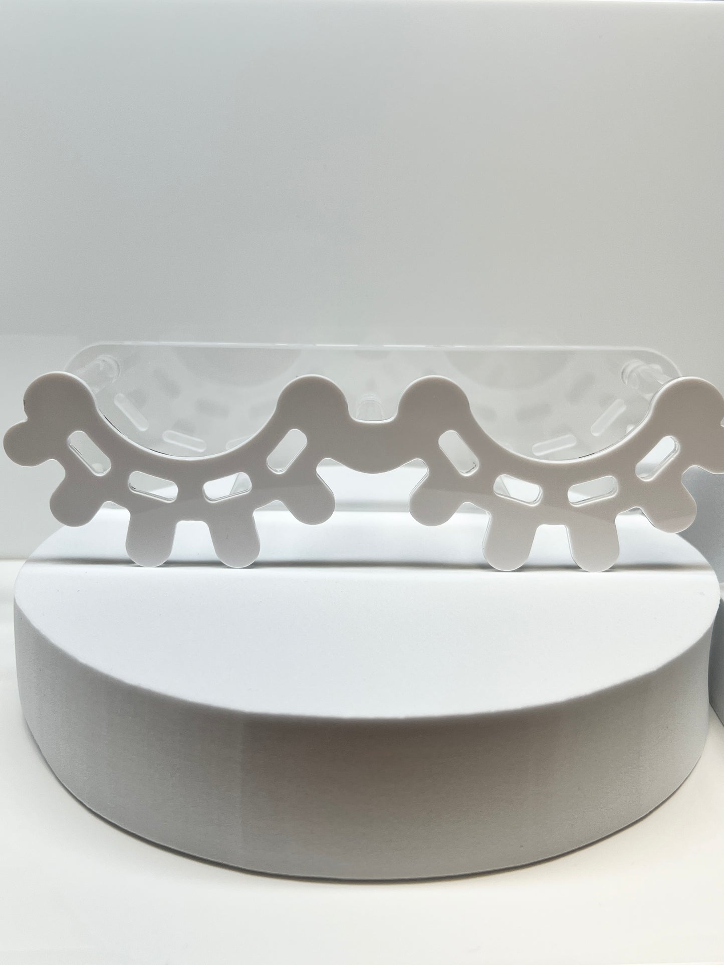 Acrylic tweezer holder, 8 holes organizer lash stand display