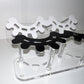 Acrylic tweezer holder, 8 holes organizer lash stand display