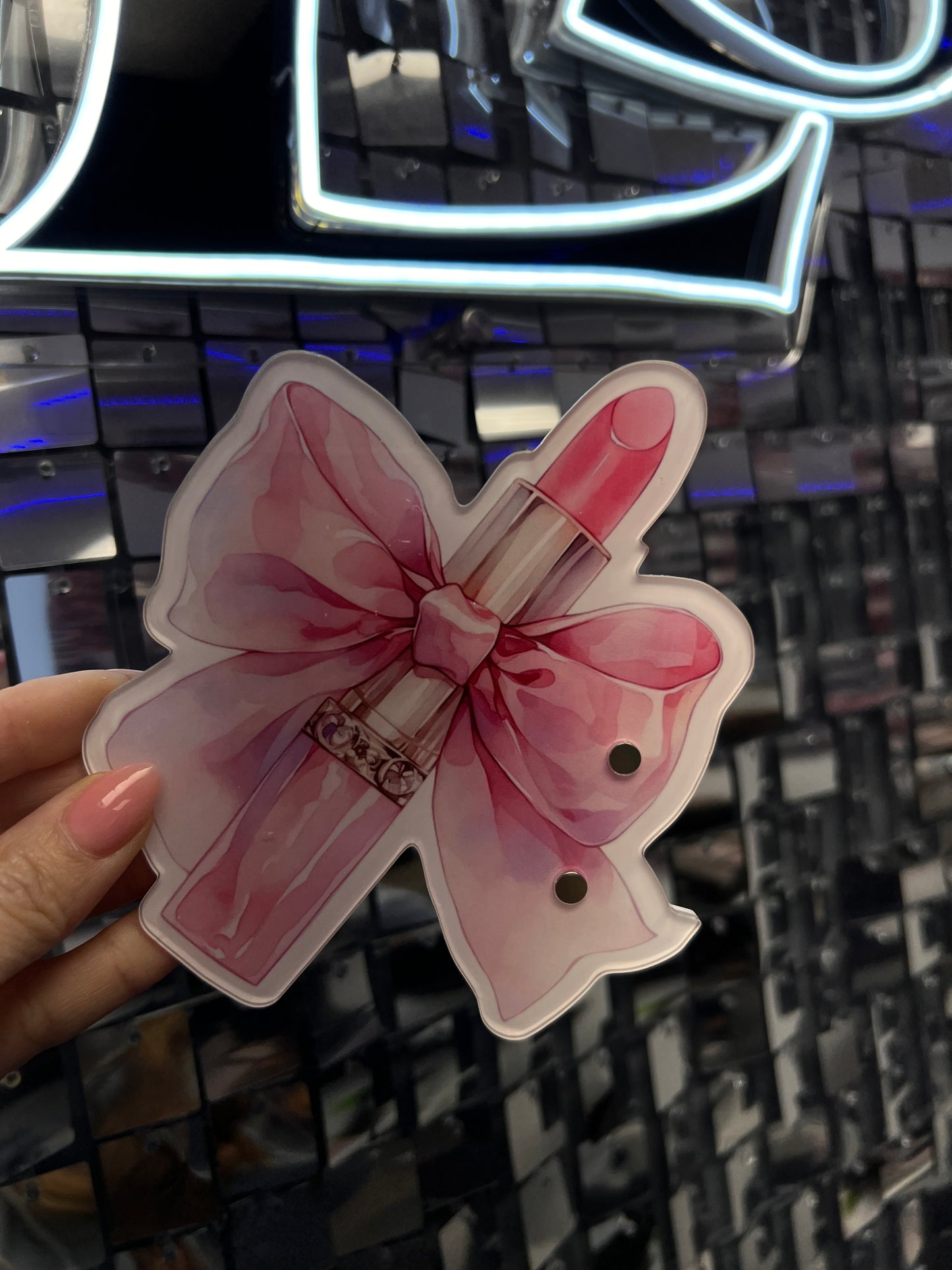 Glam Lipstick Acrylic Lash Tile