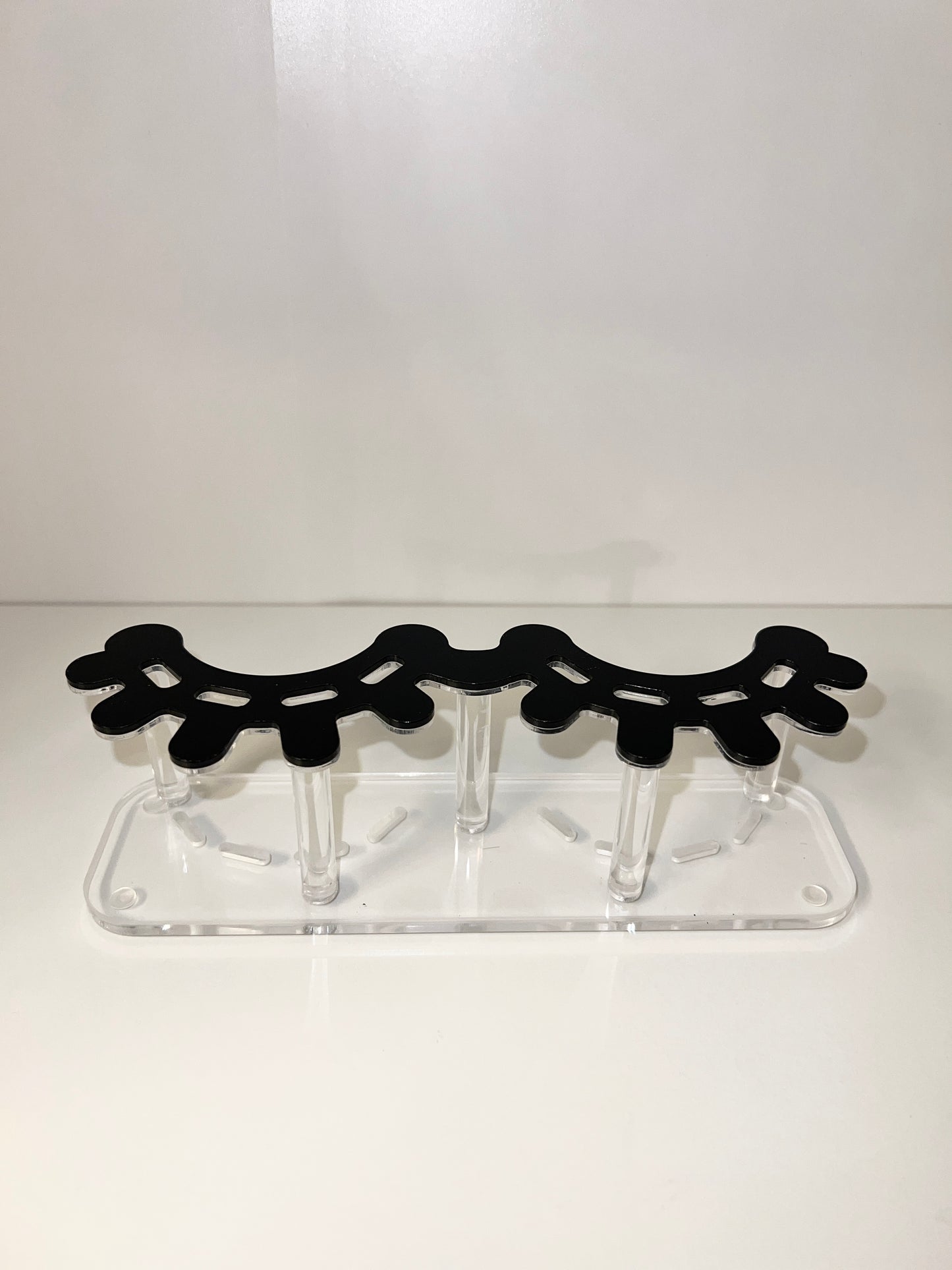 Acrylic tweezer holder, 8 holes organizer lash stand display