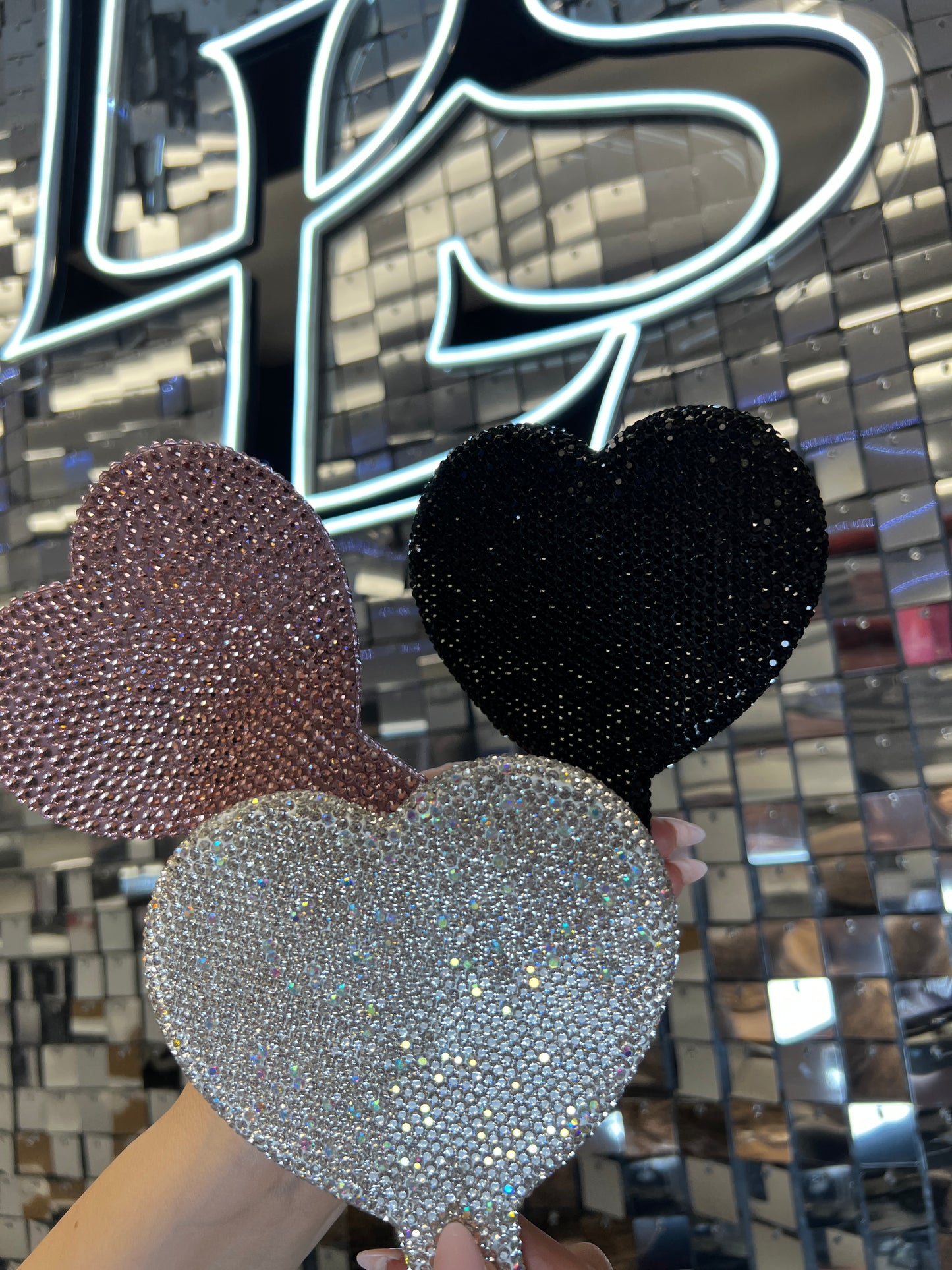 Diamond Handheld Mirror