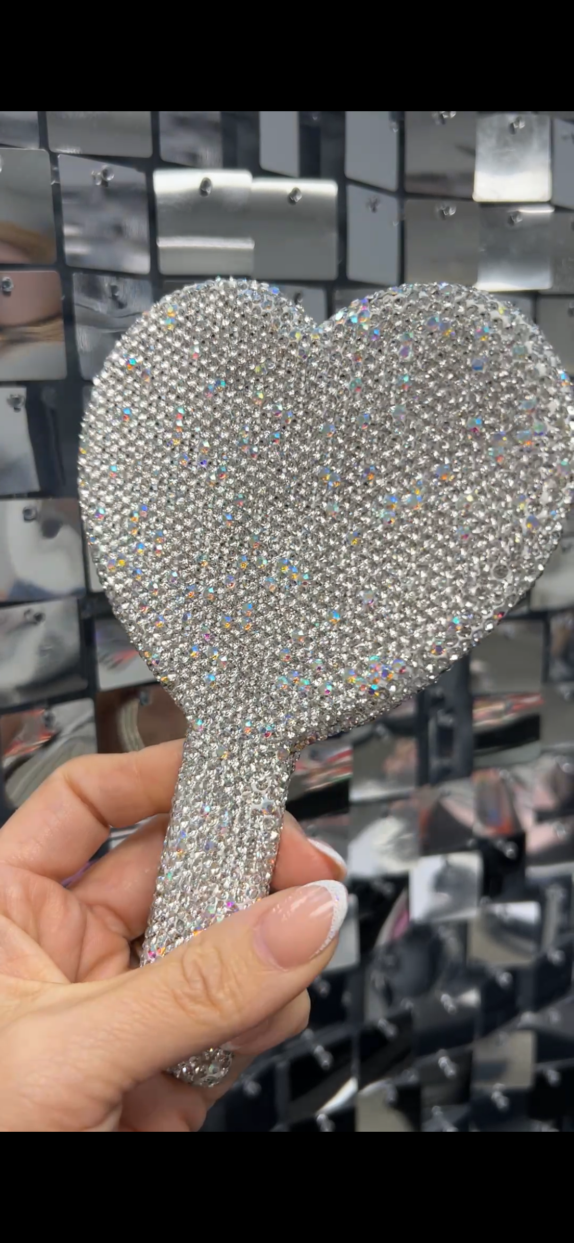 Diamond Handheld Mirror