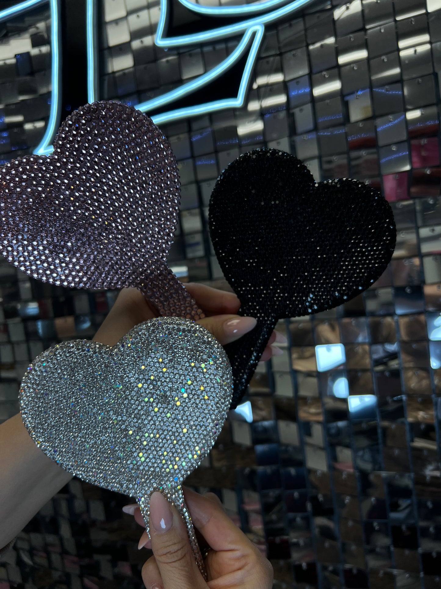 Diamond Handheld Mirror